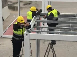Detachable Container House Water Gutter Installation