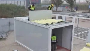 Detachable Container House Roof Installation