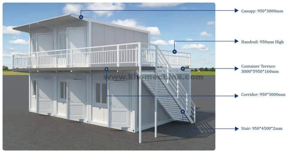 Detachable Container House With Terrace